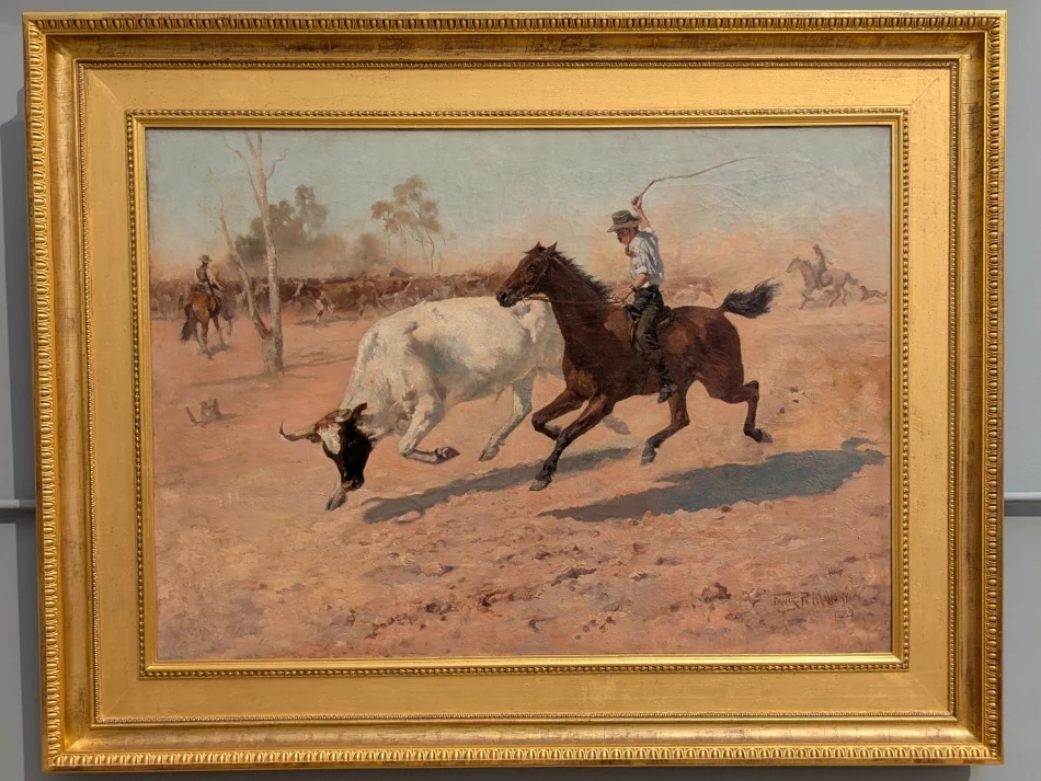 澳洲-雪梨-新南威爾斯美術館-Rounding up a straggler