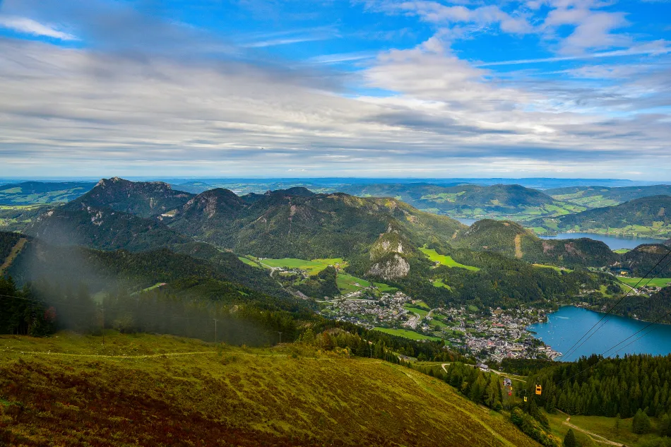 奧地利-聖吉爾根-十二角峰纜車