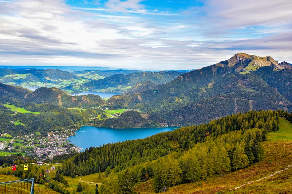 奧地利-聖吉爾根-十二角峰纜車