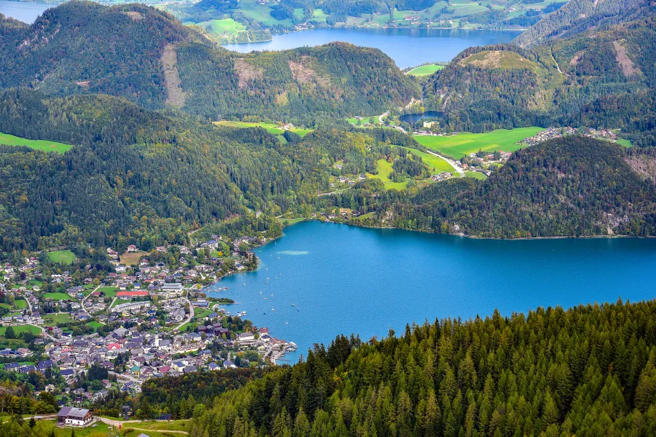 奧地利-聖吉爾根-十二角峰纜車