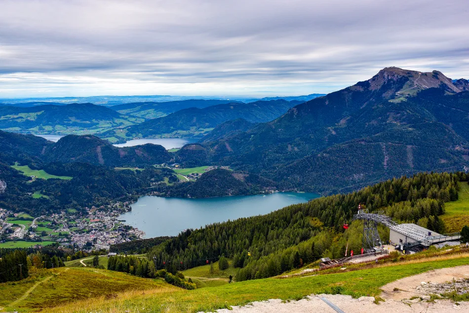 奧地利-聖吉爾根-十二角峰纜車