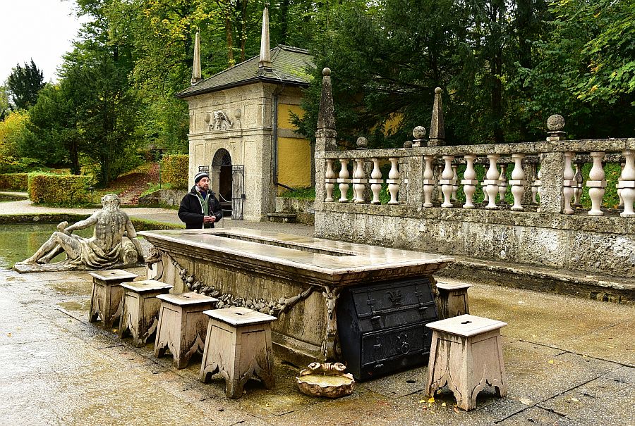 奧地利-薩爾斯堡-海布倫宮-惡作劇噴泉