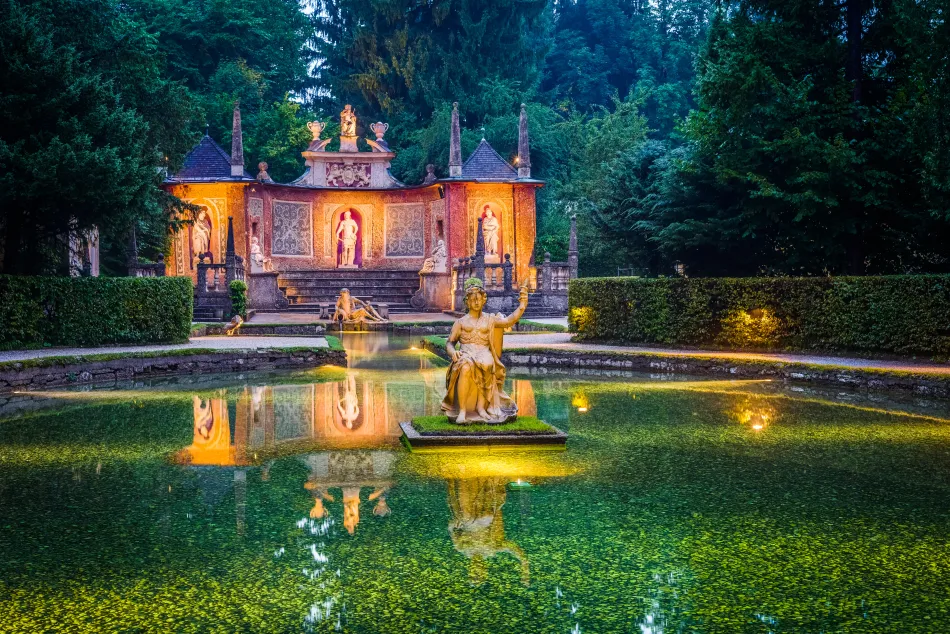 奧地利-薩爾斯堡-海爾布倫宮惡作劇噴泉