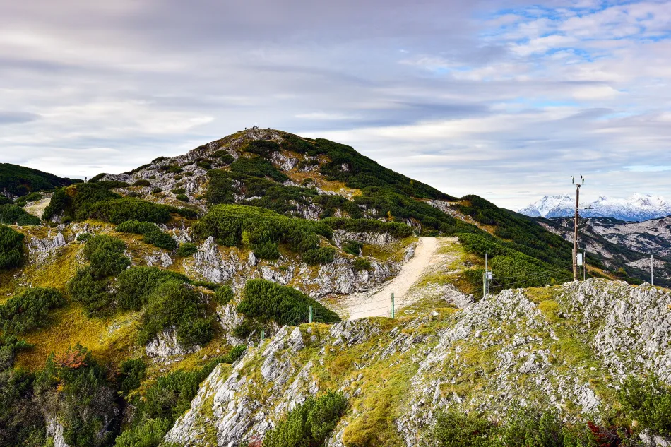 奧地利-薩爾斯堡-溫特山纜車站終點站