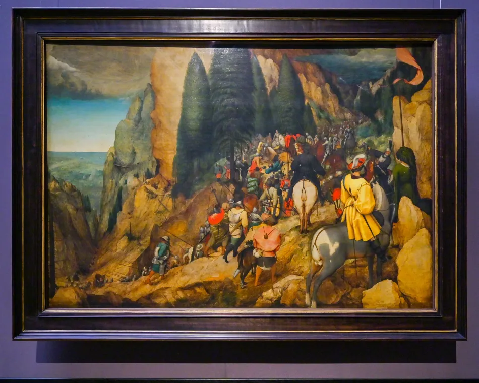 奧地利-維也納-藝術史博物館-老布列哲爾 的《聖保羅的皈依》