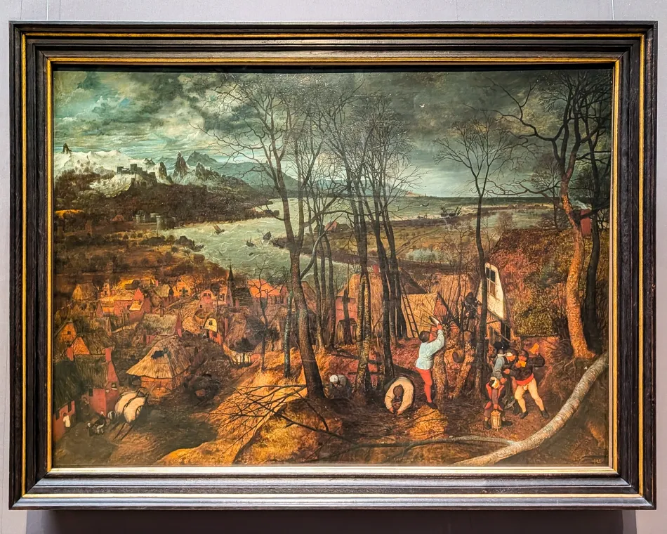 奧地利-維也納-藝術史博物館-老布列哲爾 的《Gloomy Day》