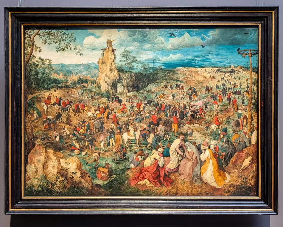 奧地利-維也納-藝術史博物館-老布列哲爾 的《各各地遊行》