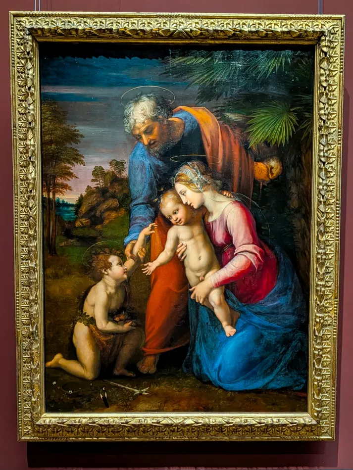 奧地利-維也納-藝術史博物館-拉斐爾的《Holy Family with the Young John》