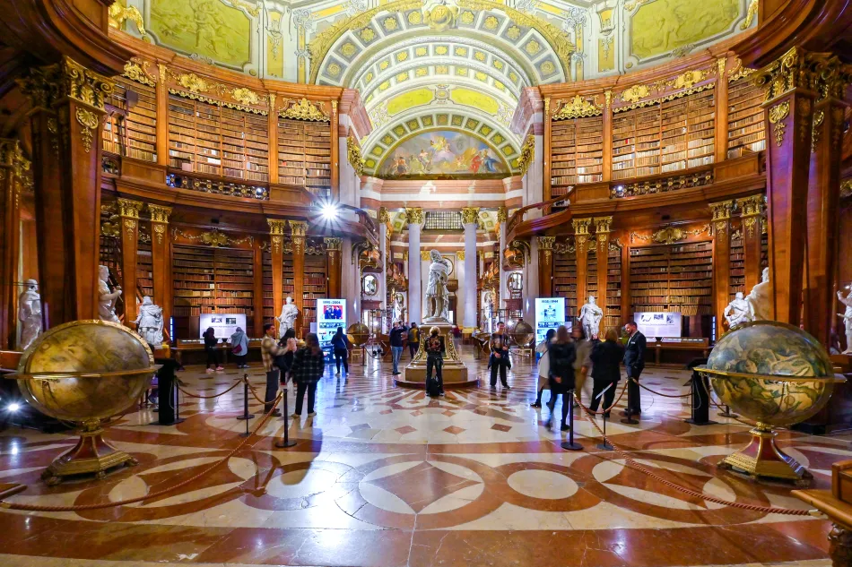 奧地利-維也納-奧地利國家圖書館的國家大廳（State Hall/Prunksaal）