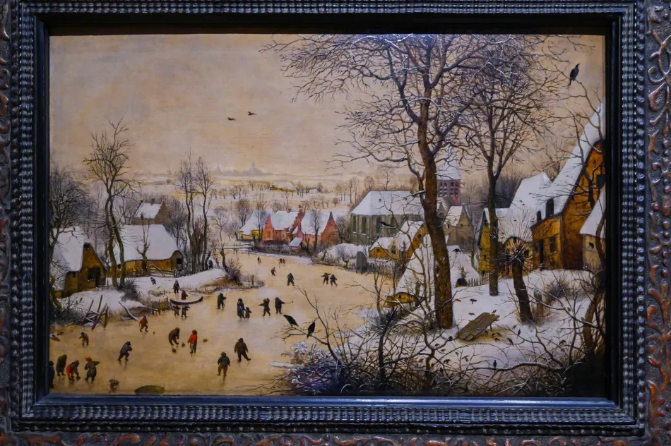 比利時-布魯塞爾-比利時皇家美術博物館-《Winter Landscape with a Bird Trap》