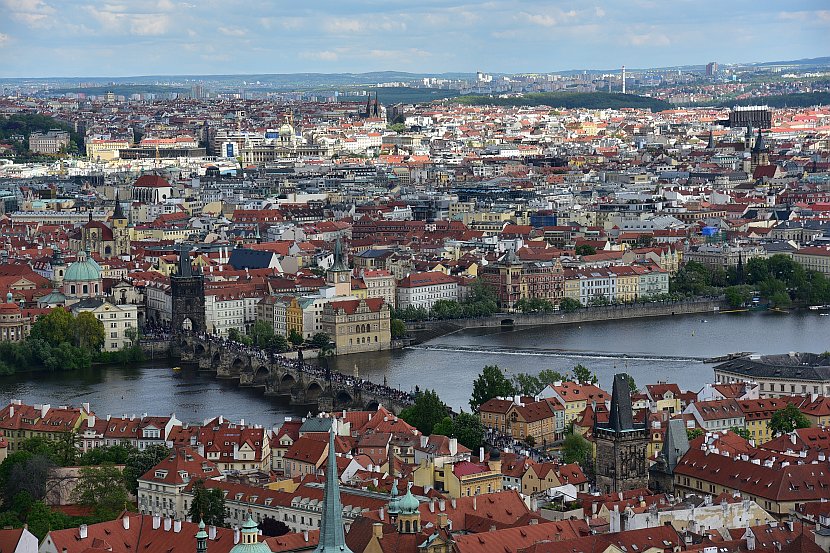捷克-布拉格-由布拉格城堡南塔欣賞舊城區