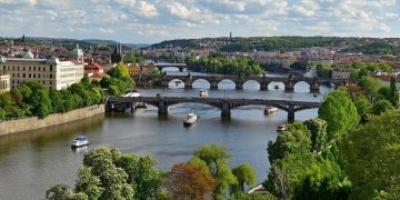 捷克-布拉格-布拉格節拍器看舊城區