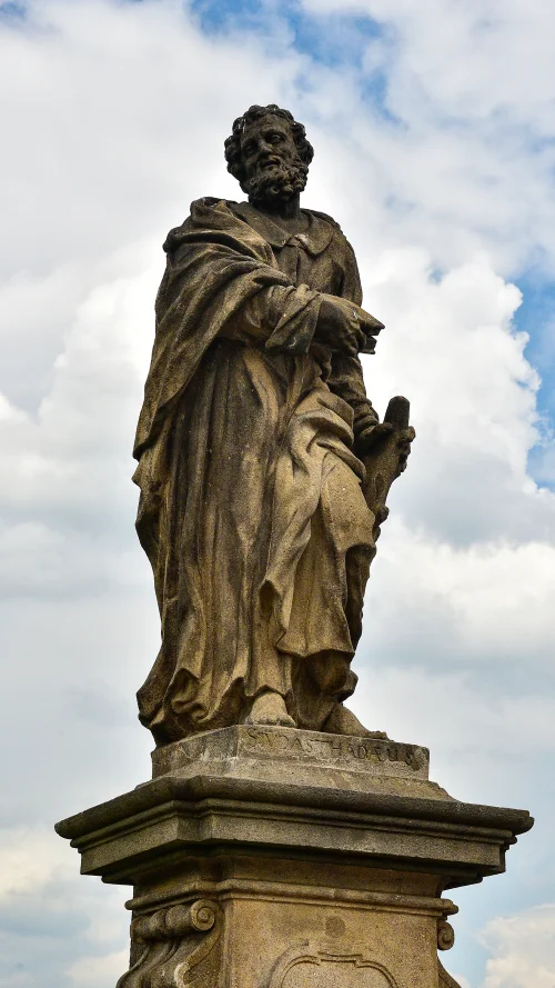 捷克-布拉格-查理大橋上的雕像-Statue of Jude the Apostle