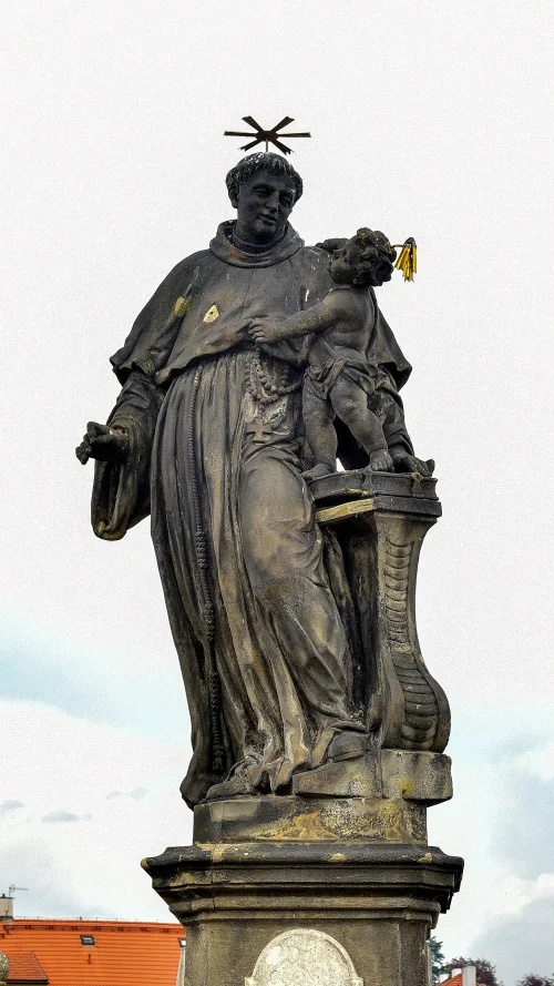 捷克-布拉格-查理大橋上的雕像-Statue of Anthony of Padua