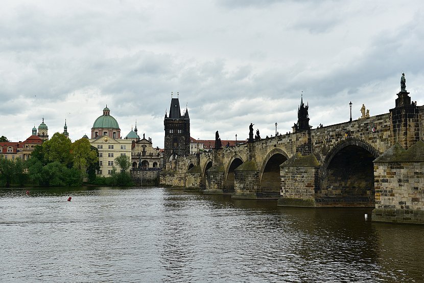 捷克-布拉格-查理大橋與舊城區