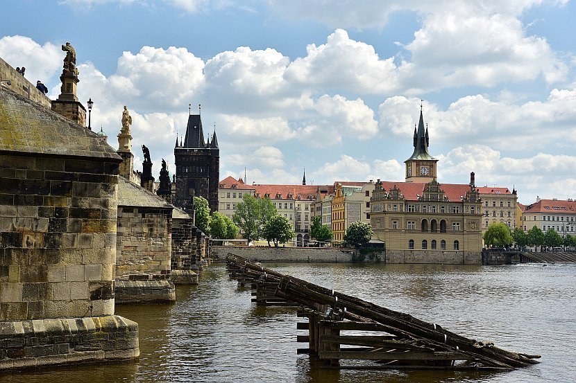 捷克-布拉格-查理大橋與舊城區