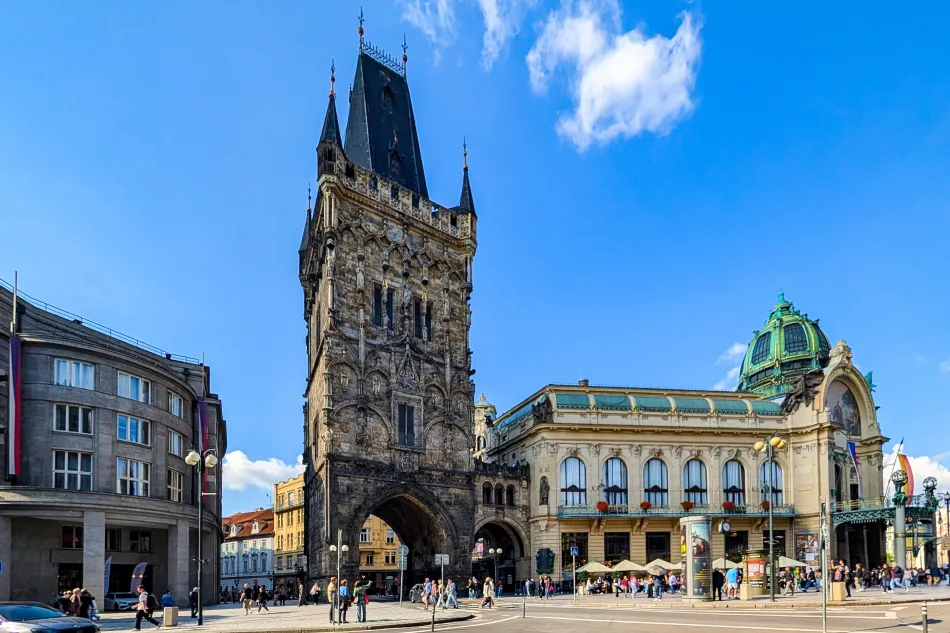 捷克-布拉格-火藥塔與市民會館