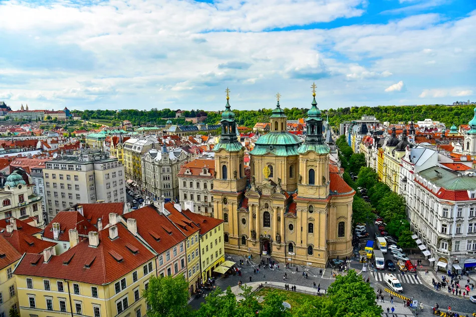 捷克-布拉格-布拉格舊市政廳的觀景台
