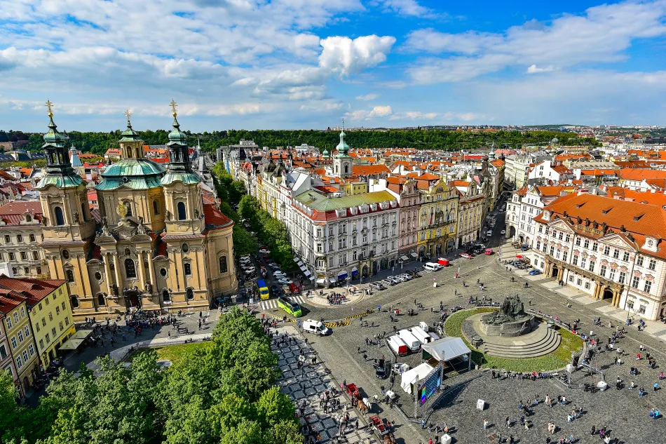 捷克-布拉格-布拉格舊市政廳的觀景台