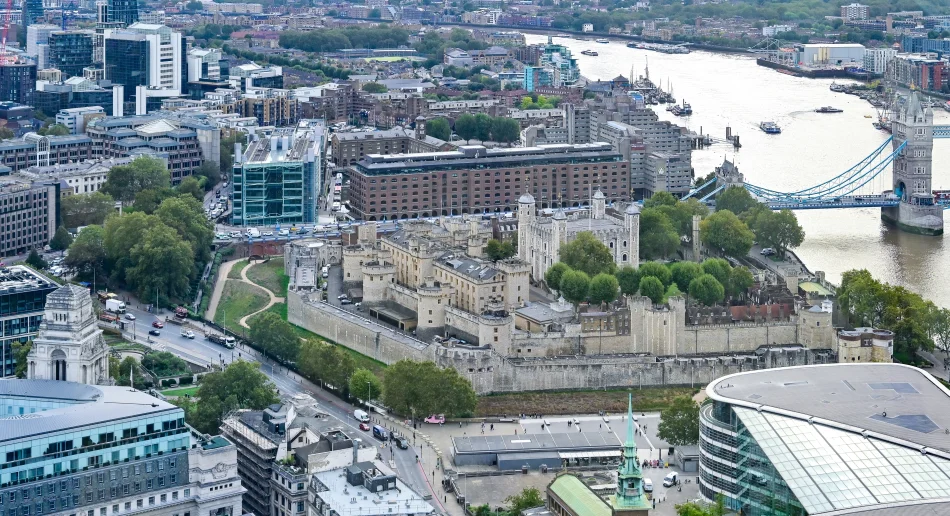 英國-倫敦-空中花園俯瞰倫敦塔