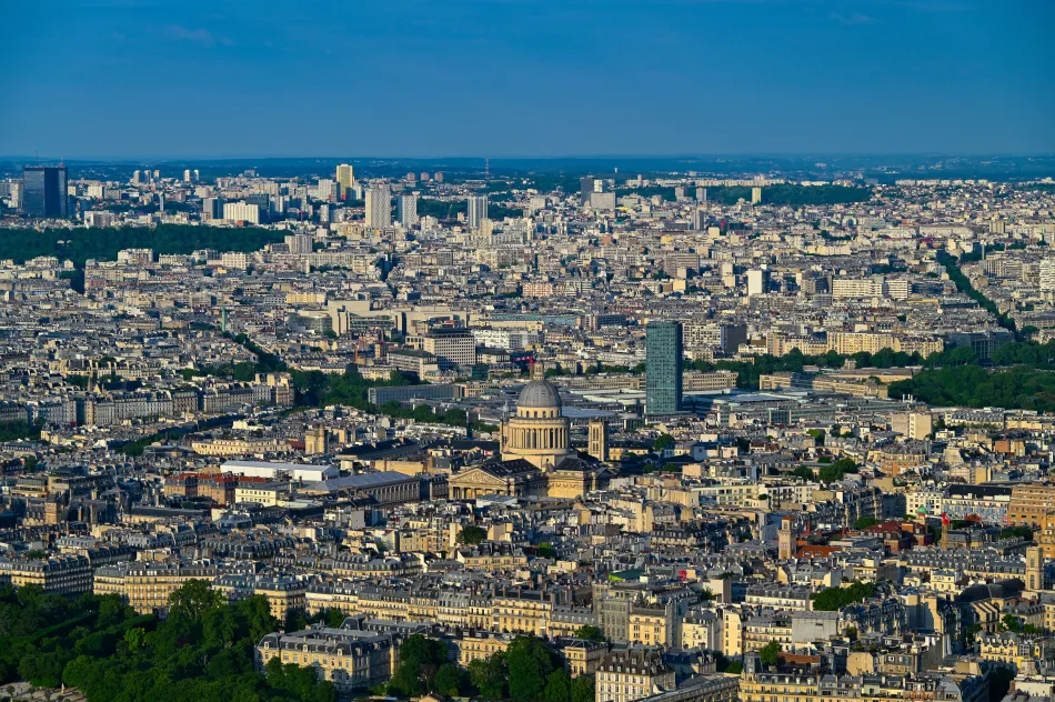 法國-巴黎-蒙帕納斯大樓（Tour Montparnasse）觀景台看先賢祠