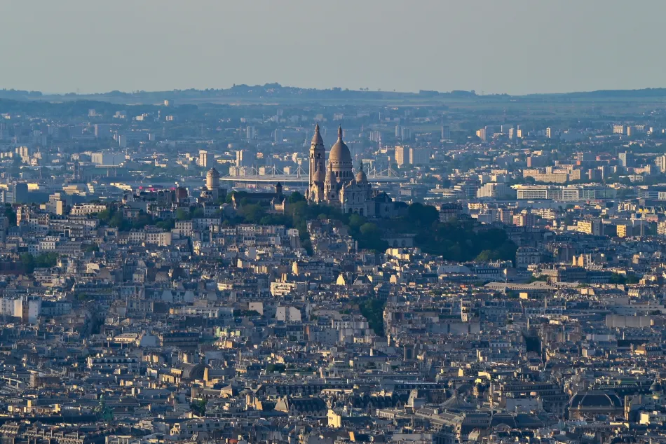 法國-巴黎-蒙帕納斯大樓（Tour Montparnasse）觀景台看聖心堂