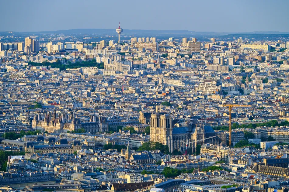 法國-巴黎-蒙帕納斯大樓（Tour Montparnasse）觀景台看巴黎聖母院