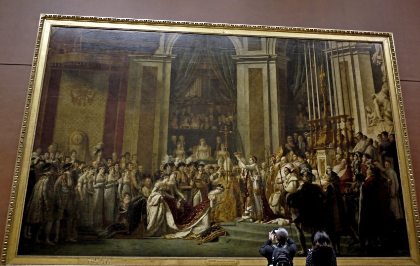 法國-巴黎-羅浮宮louvre-拿破崙加冕