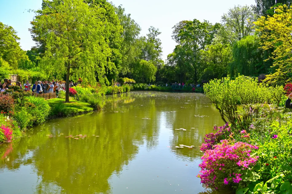 法國-吉維尼-莫內花園的水花園