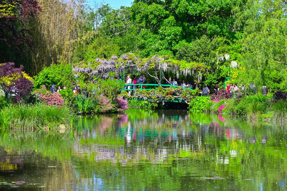 法國-吉維尼-莫內花園的水花園