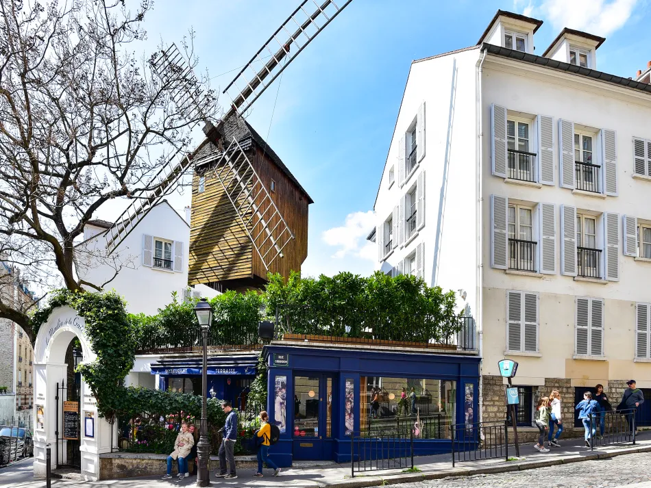 法國-巴黎-蒙馬特的煎餅磨坊