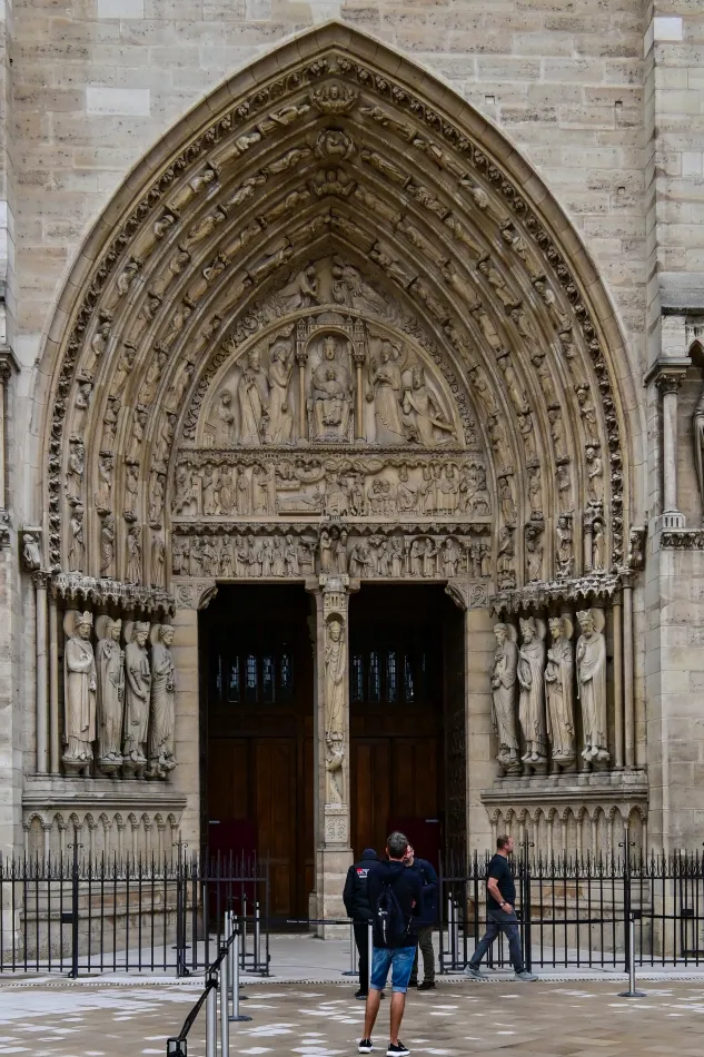 法國-巴黎-巴黎聖母院-聖安妮之門