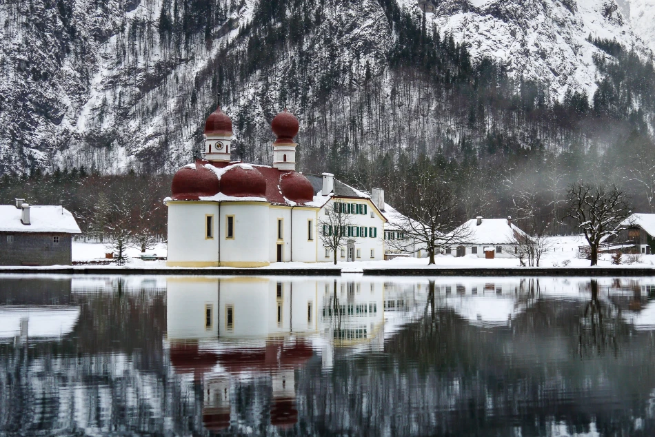 德國-國王湖（Königssee）冬天雪景