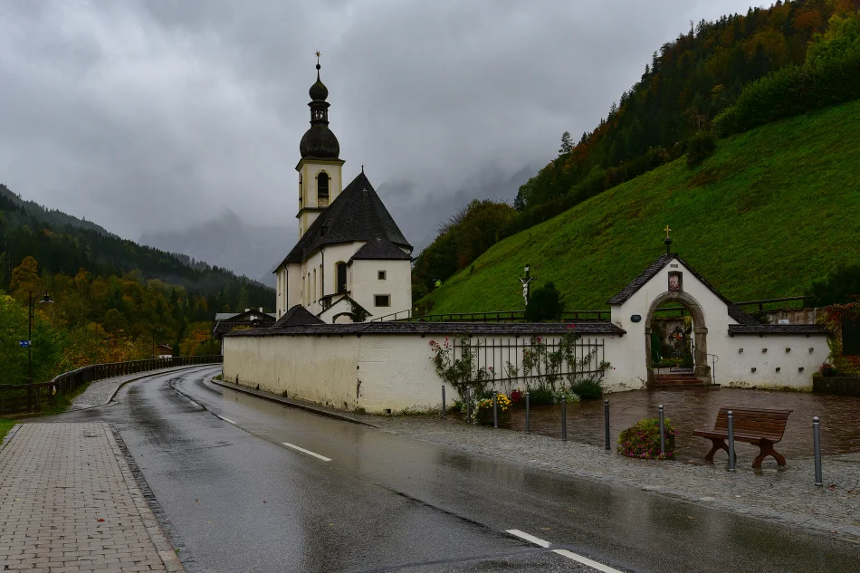 德國-藍紹Ramsau-藍紹教堂Pfarrkirche St. Sebastian