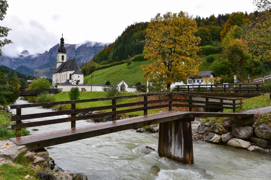 德國-藍紹Ramsau-藍紹教堂Pfarrkirche St. Sebastian