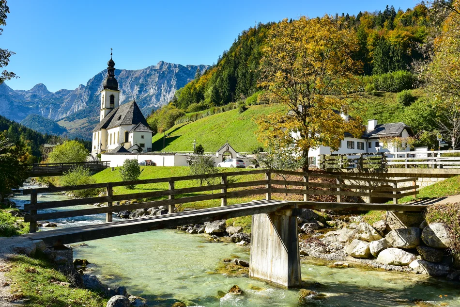 德國-藍紹Ramsau-藍紹教堂Pfarrkirche St. Sebastian