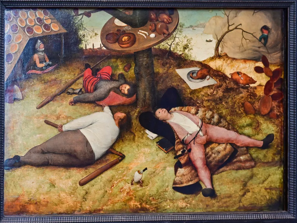 德國-慕尼黑-老繪畫陳列館-老布列哲爾的《Cockaigne》