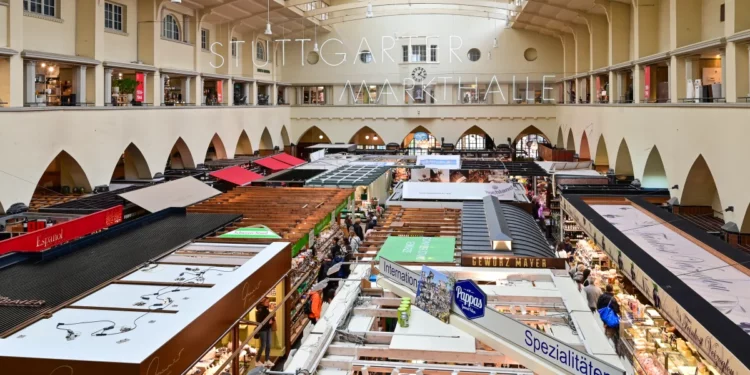 德國-斯圖加特-斯圖加特市場大廳