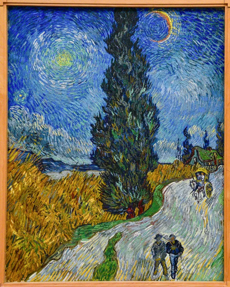 梵谷-有絲柏的道路