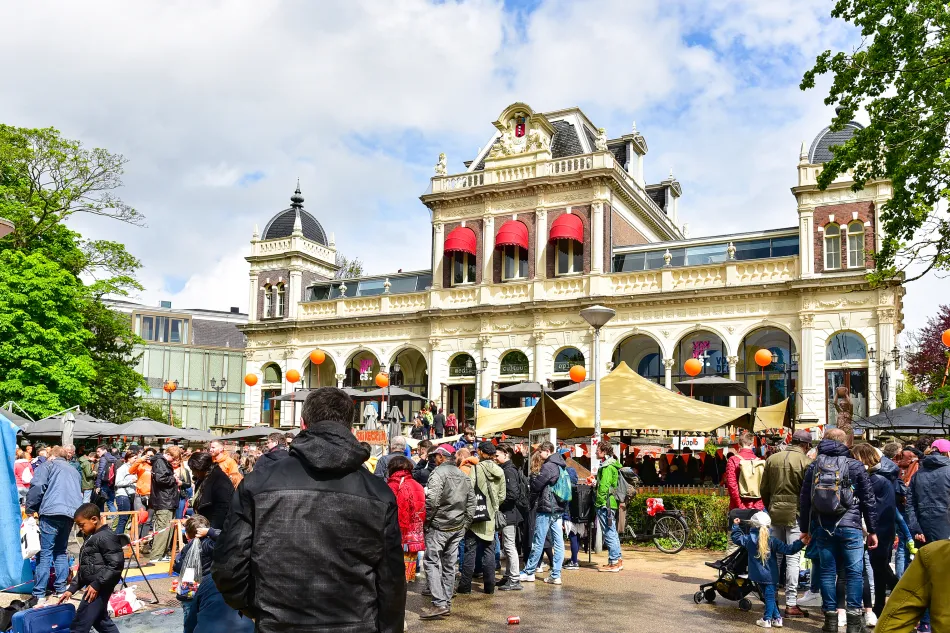 荷蘭-阿姆斯特丹-馮德爾公園的國王節