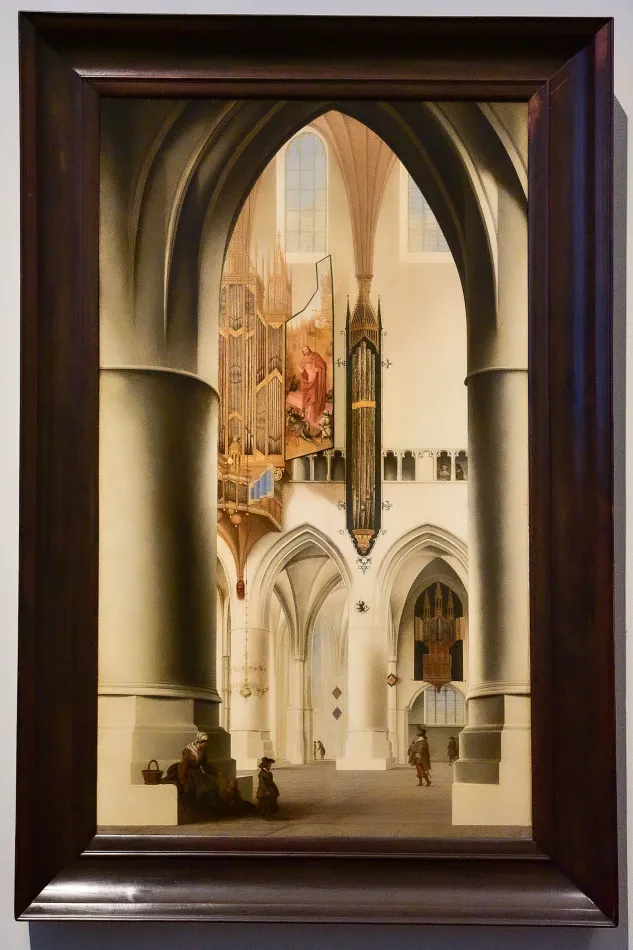 荷蘭-阿姆斯特丹-荷蘭國家博物館-《Interior of the Church of St Bavo in Haarlem》