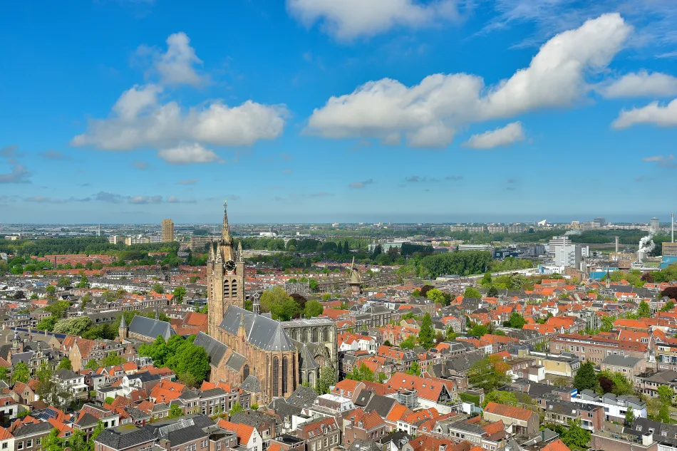 荷蘭-台夫特-市集廣場的新教堂