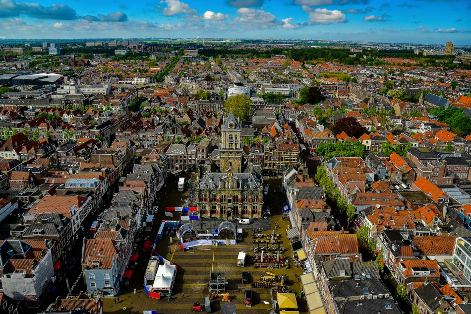 荷蘭-台夫特-市集廣場的新教堂