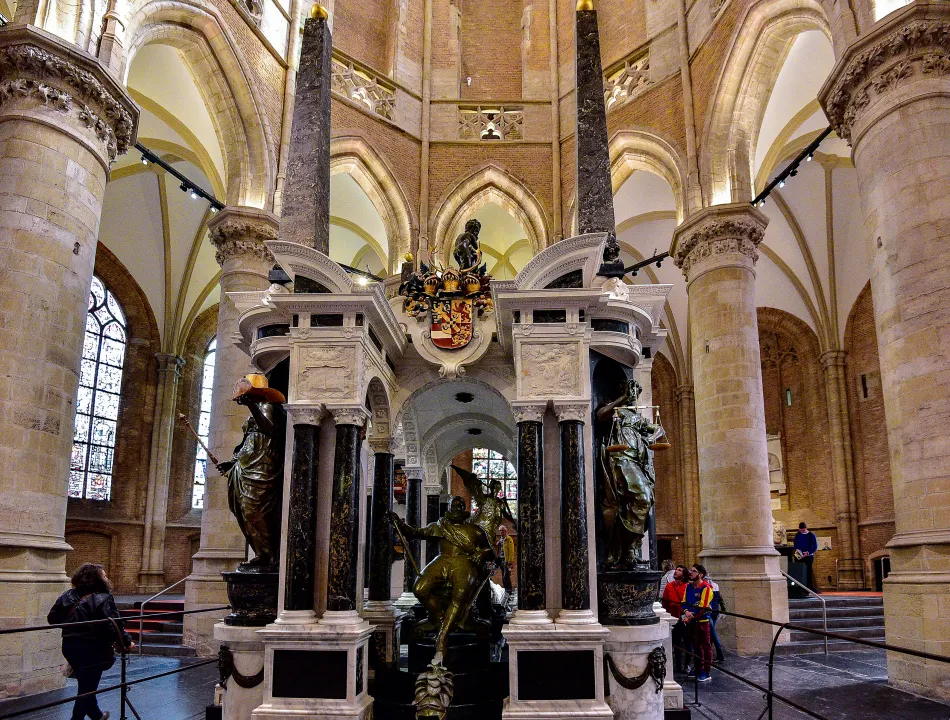 荷蘭-台夫特-市集廣場的新教堂