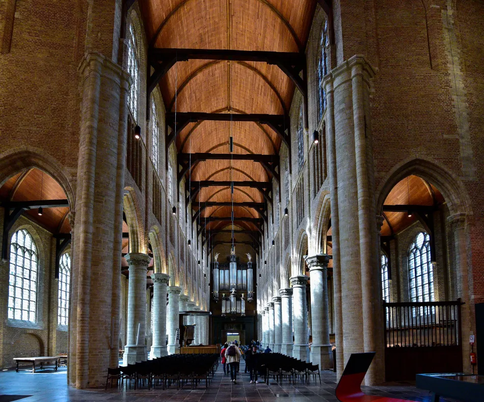 荷蘭-台夫特-市集廣場的新教堂