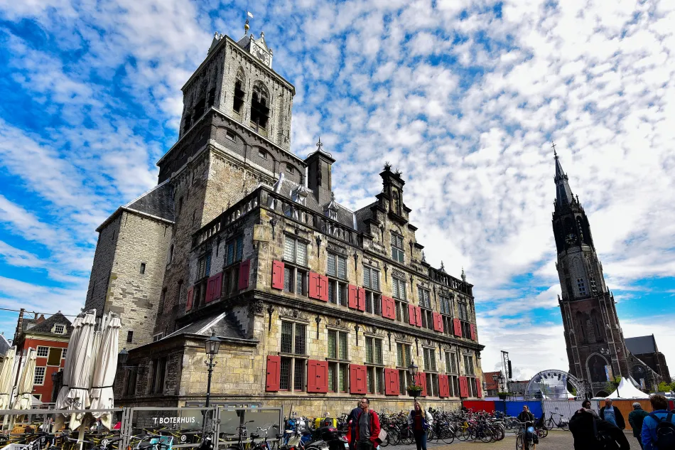 荷蘭-台夫特-市集廣場的市政廳