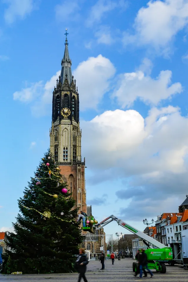 荷蘭-台夫特-市集廣場的新教堂