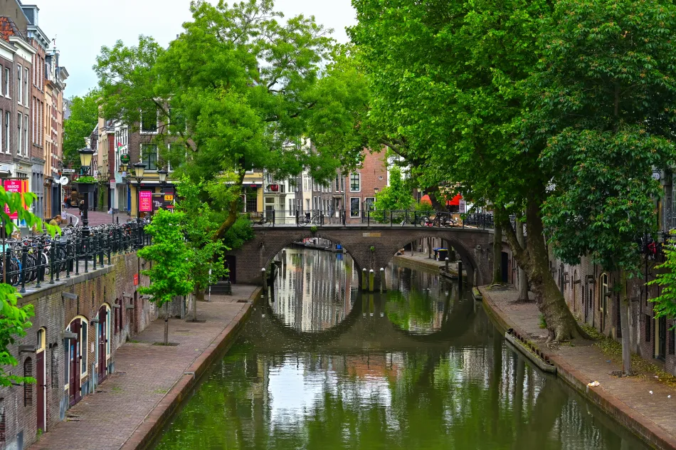 荷蘭-烏特勒支-運河倒影