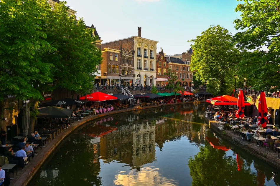 荷蘭-烏特勒支-運河倒影