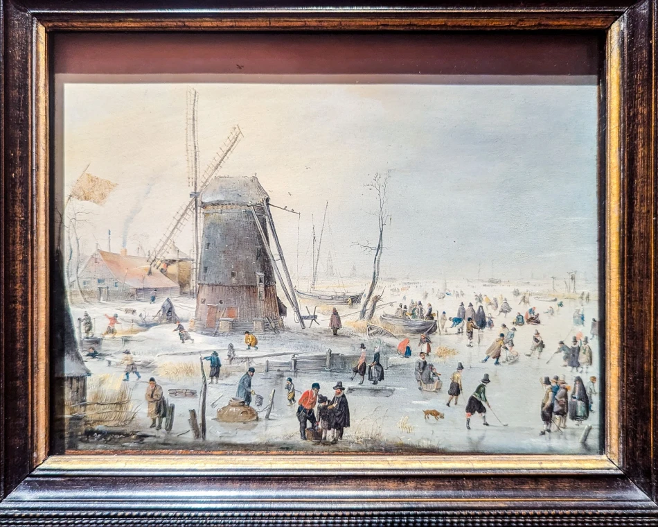 瑞士-蘇黎世-蘇黎世美術館的《Winterlandschaft mit Eisvergnügen》